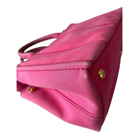 Prada Canapa pink 2 ways bag - Authentic - Picture 11 of 14